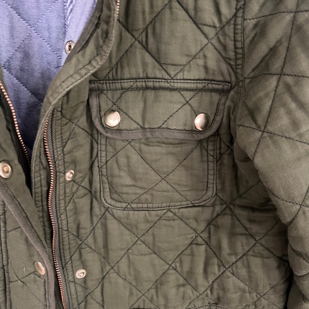 J Crew | Quilted Downtown FIeld Jacket Green | Womens | Size M - Picture 8 of 11